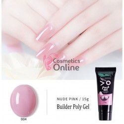 PolyGel UV/ LED pentru unghii false Mobray Fast Building Gel 15 ML - 04 Nude Pink